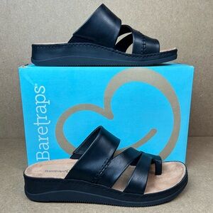 New Baretraps Women's Fresha Toe Loop Wedge Sandals Size 9M